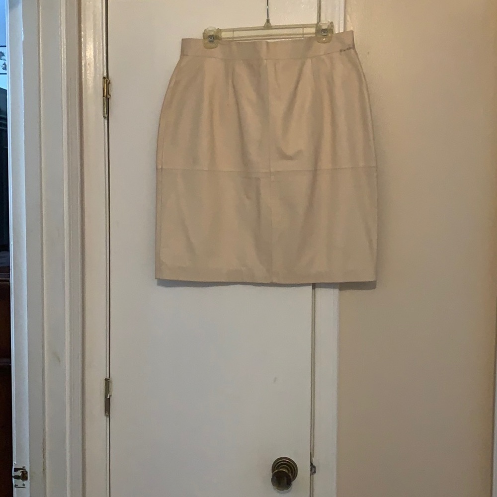 7th avenue leather skirt